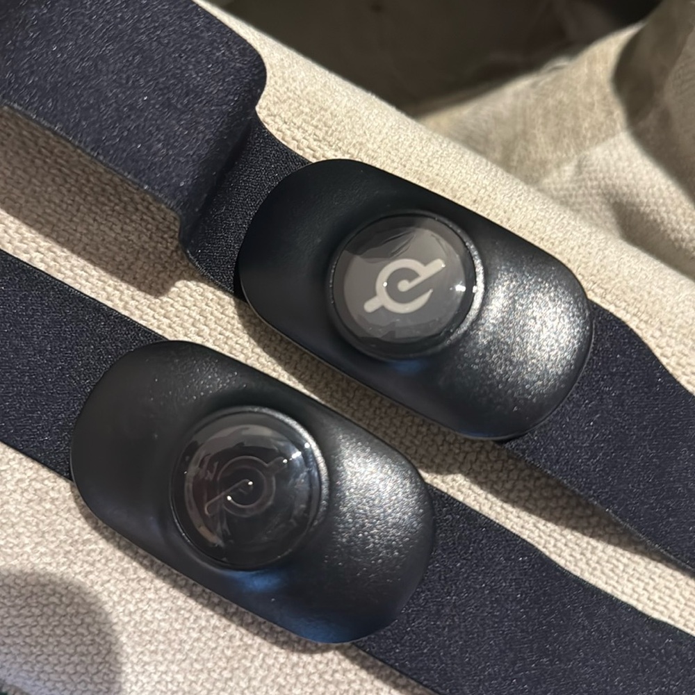 Peloton heart rate monitors.